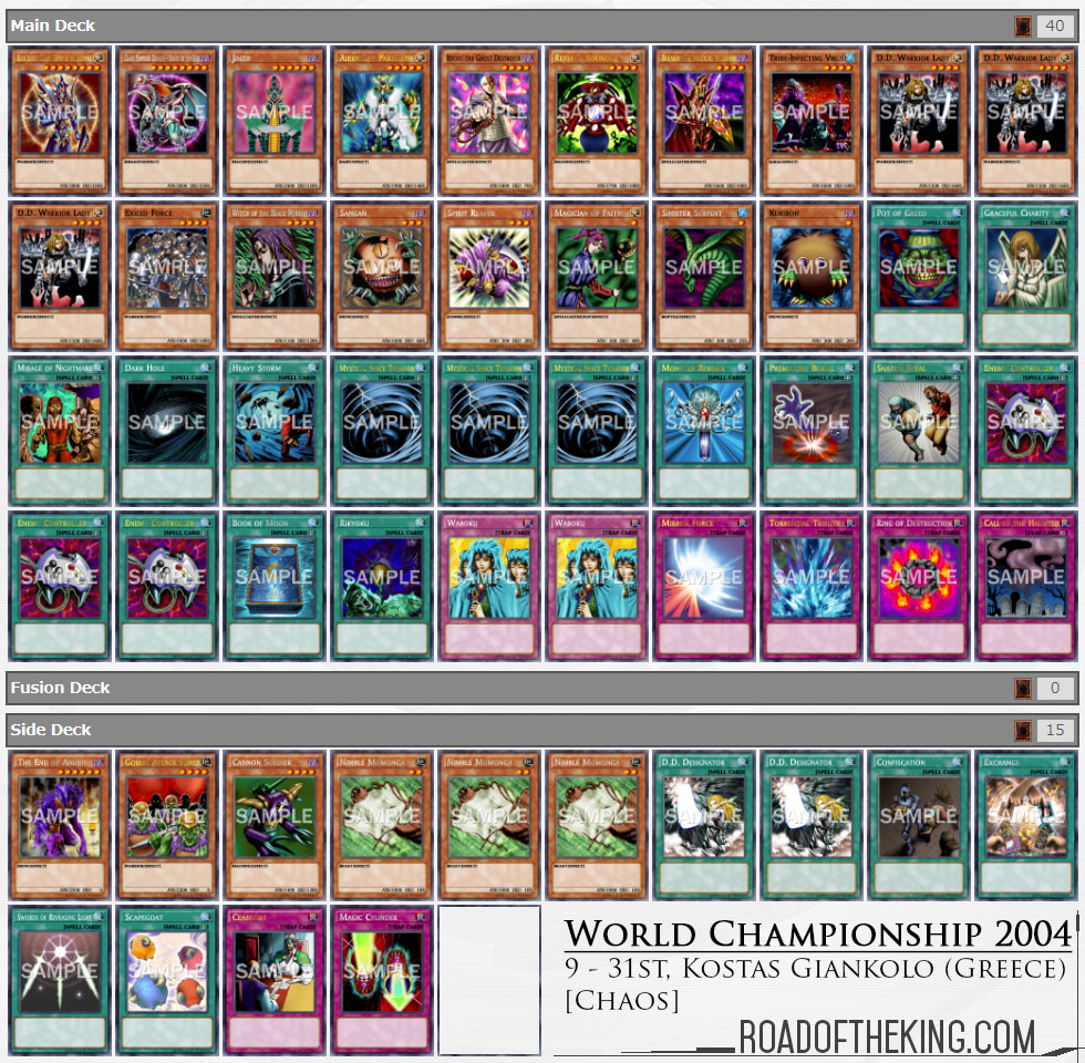 予約販売 Championship Paquette WorldChampionshipDecks2004
