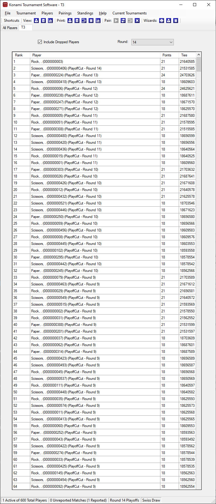 MTG tournament software